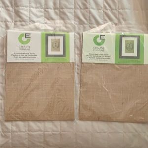 Laminated burlap sheets